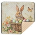 thumbnail image 6 of WOBOGO Orange Easter Rabbit Baby Playmats Extra Large Waterproof Rollable Activity Pads for Toddlers 50×50inch, 6 of 7