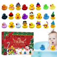 thumbnail image 3 of Calendario de Adviento de Navidad para jugar al aire libre, juguetes de baño de patos de goma, calendario de cuenta regresiva, regalos de Navidad, 24 días, 3 of 4