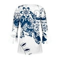 thumbnail image 3 of Ichuanyi liquidación femenina moda impresas impresas cascas en v con cuello corto cubo de camisetas sueltas de manga suelta ICHUANYI WER202308214658, 3 of 4
