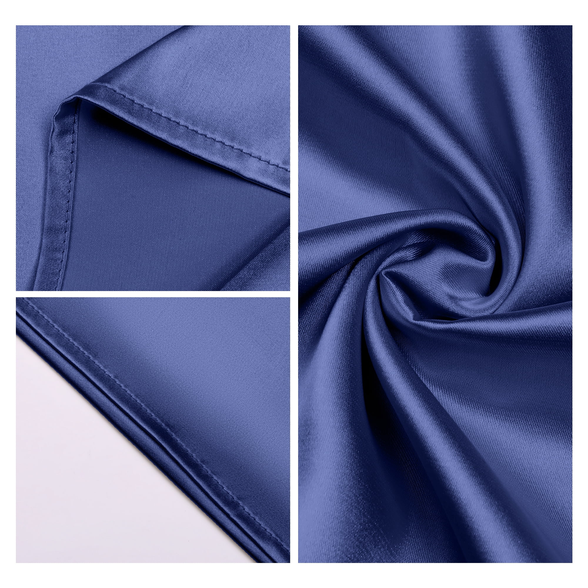 Unique Bargains Pillow Case with Envelope Pillowcases with Eye Mask, Hair Band Navy Blue