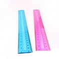 thumbnail image 3 of Durable Clear Plastic for School, Home & Office, Assorted Colors Shatterproof 12 Inch Rulers, Pack of 4, 3 of 3