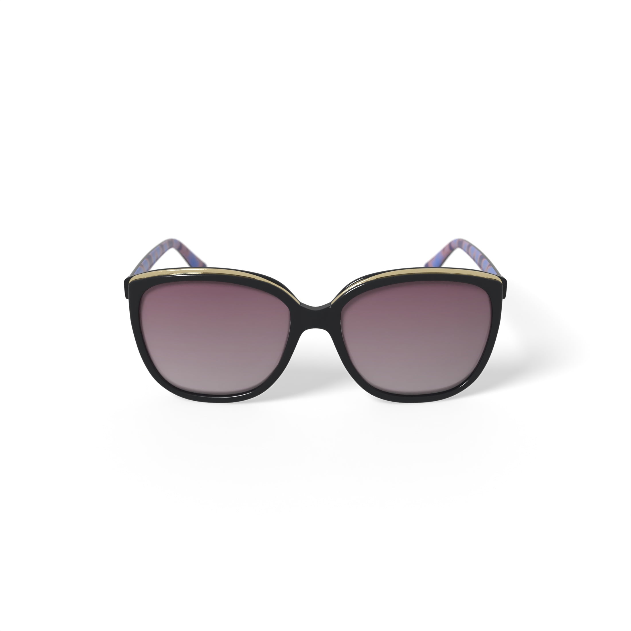 bebe Women's Rx'able Fashion Sunglasses, BBOS1004, Black, 55-17-140, with Case
