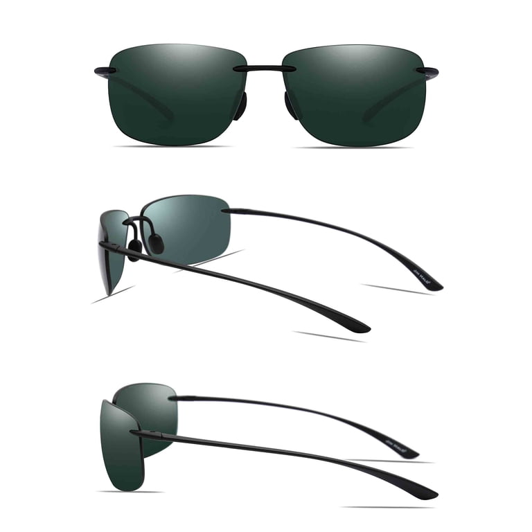TR90 Rimless Sports Sunglasses UV400 Protection for Running Cycling Amazon.com: JIM HALO Sport Sunglasses for Men Women TR90  main image 3