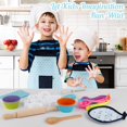 thumbnail image 2 of Vanmor Kids Basic Cooking and Baking Set, 26 Pcs Kids Baking Sets with Kids Chef Hat and Apron for Girls Boys Toddler Dress Up Chef Costume Career Role Play Toys for 3 4 5 6 Year Old Girl Boys Gifts, 2 of 5