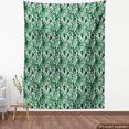 thumbnail image 4 of Ambesonne Leaves Nature Print Fabric by the Yard Upholstery, Tropical Jungle, 1 Yard, Sea Green and Dimgray, 4 of 5