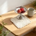 thumbnail image 7 of Fringed Woven Placemats, 4.72 inch Beige Textured Table Mats, French Rustic Dining Decor, Handmade Tassel Table Linens, Farmhouse Style Table Protectors, Table Decor for Banquet and Daily Meal, 7 of 7