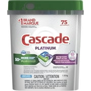 Cascade Platinum ActionPacs Dishwasher Detergent Fresh Scent 75 Count