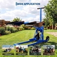 thumbnail image 6 of Garvee Lawn Mower Lift Jack 550 Lbs Capacity, Adjustable Width and Height, Zero Turn Mower Lift with 2pcs 3.3ft Straps, Safety Lock, for Tractors, ATVs, UTVs, Blue, 6 of 8