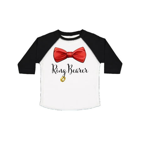 

Inktastic Ring Bearer- red bow tie Gift Toddler Boy or Toddler Girl T-Shirt