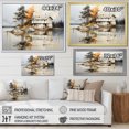 thumbnail image 4 of Designart "Leisurely Autumn Days By The Lakeside House I" Lakes Lakehouse Floater Framed Wall Decor, 4 of 5