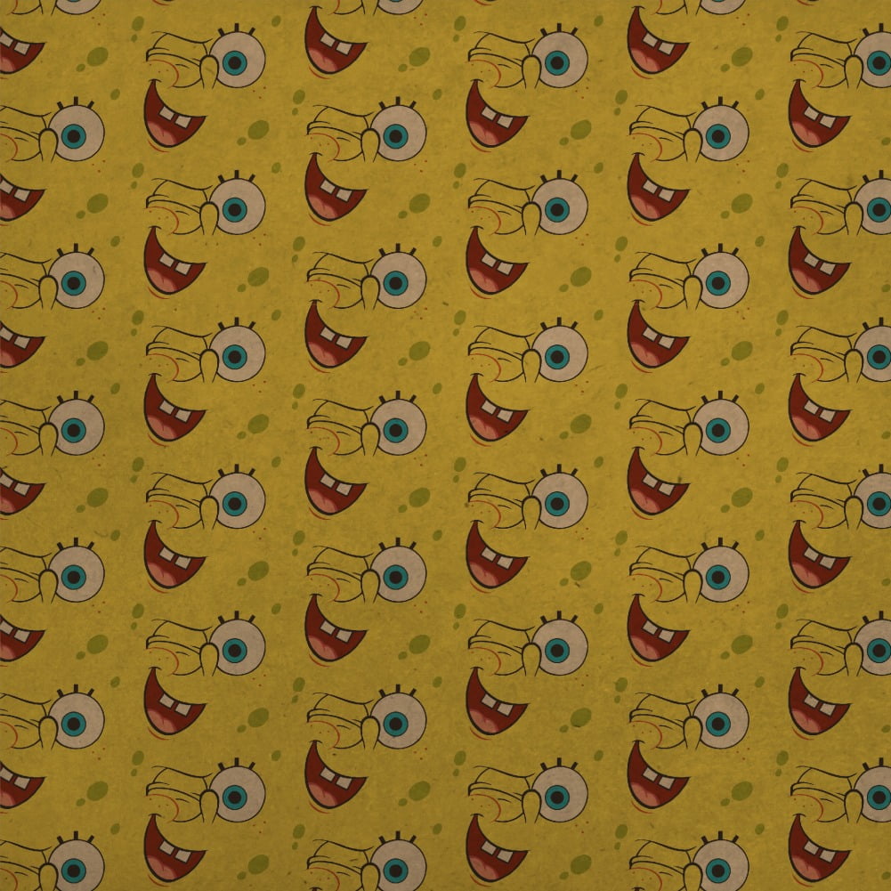 SpongeBob Winking Face Premium Kraft Roll Gift Wrap Wrapping Paper