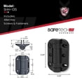 thumbnail image 2 of Bisagras de puerta Safetech MegaKlik con cierre automático, 84 kg SHH135, negras, 2 of 8