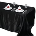 thumbnail image 6 of Efavormart 90x132" Rectangle BLACK Wholesale SATIN Tablecloth Banquet Linen Wedding Party Restaurant Tablecloth, 6 of 10