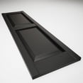 thumbnail image 6 of 14 3/4"W x 55"H EverColor Raised Panel Exterior Vinyl Shutters, w/Installation Shutter-Lok's & Matching Screws (Per Pair), Black, 6 of 9
