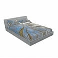thumbnail image 3 of Nature Bedding Set with Sheet & Covers, Skyward Image of Leafless Twiggy Tree Trunk Cloudy Morning Nature Outdoor Print, Printed Bedroom Decor 2 Shams, 4 Sizes, Blue Brown, by Ambesonne, 3 of 3