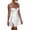 White, variant on Elippeo Womens Summer Short Skinny Sling Dress Sleeveless Backless Lace Trim Tie Up Dress