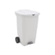 thumbnail image 1 of Bote de basura Tramontina T-Force Con tapa pedal y ruedas 100Lt blanco, 1 of 4