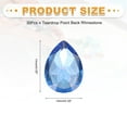 thumbnail image 2 of 30Pcs Teardrop Rhinestone 10x14 mm Pointed Back Rhinestone Beads,Blue, 2 of 6