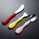 thumbnail image 4 of Cuchara de acero inoxidable 304 para niños, cuchara para sopa, alimentos complementarios para bebés, cuchillo y tenedor de entrenamiento para bebés, vajilla de regalo, 4 of 5