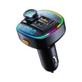 thumbnail image 2 of Binmer Display Voltage Detection Frequency Display Car MP3 Bluetooth Player USB Fast Charger Car FM Transmitter, 2 of 9