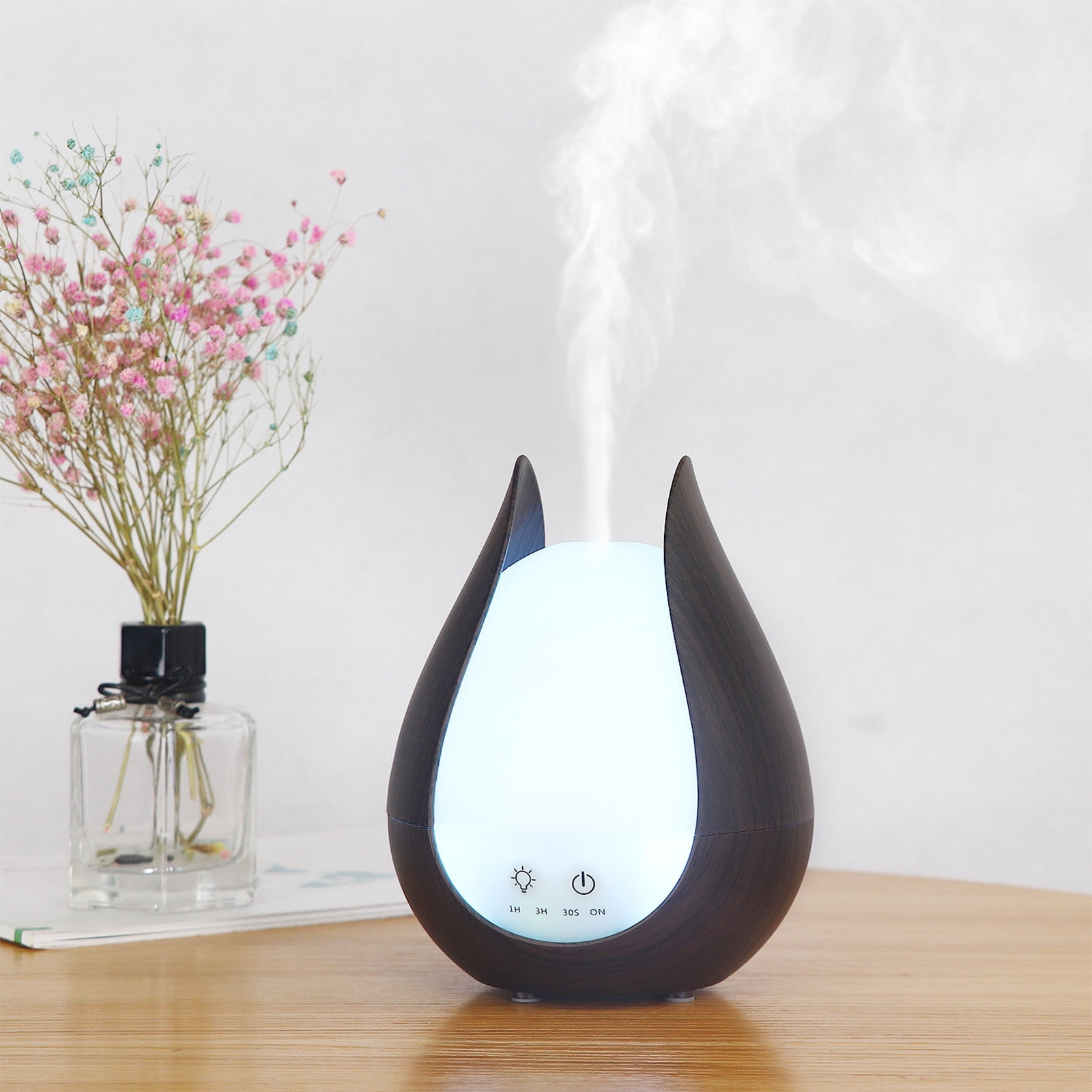 AZXY Humidifiers for Bedroom,Cool Mist Humidifiers,Small Humidifier for Home Large Room with Lihgt,Quiet Aromatherapy Oil Diffuser Humidifier for Car Plants Desktop Kids Clearance