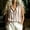 Khaki, variant on Women's Sleeveless Button Down Shirts V Neck Hidden-Button Front Collared Dressy Business Casual Tank Blouses Loose Office Tank Tops