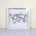 thumbnail image 3 of Travel Adventure Archive Shadow Box For Memories,8x8Inch Concert Travel Ticket Stub Memory Top Loading Shadow Keepsake Box With Slot On Top,life In a Shadow Box Travel Frame (White, 8x8), 3 of 7
