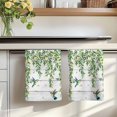 thumbnail image 7 of Spring Botanical Kitchen Towels Set of 4, Watercolor Leaves Flowers Birds Gray Wood Absorbent Dish Towels for Kitchen, Microfiber Hand Towel, Quick Drying Tea Towel for Cleaning Decorative Dishcloths, 7 of 7