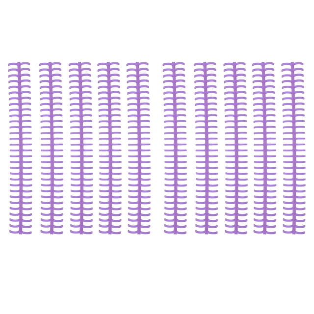 Lomos de encuadernación bobinas de encuadernación 10Pcs Lomos de encuadernación Espirales Bobinas Peines 30 Agujeros Tira de plástico para hojas sueltas 1/2in Diámetro Fugacal Otros