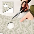 thumbnail image 6 of Yayeee Faucet Mat for Kitchen Sink 14.7" Diatomite Long Splash Guard Pad, Green Floral Stripe Pattern, 6 of 7
