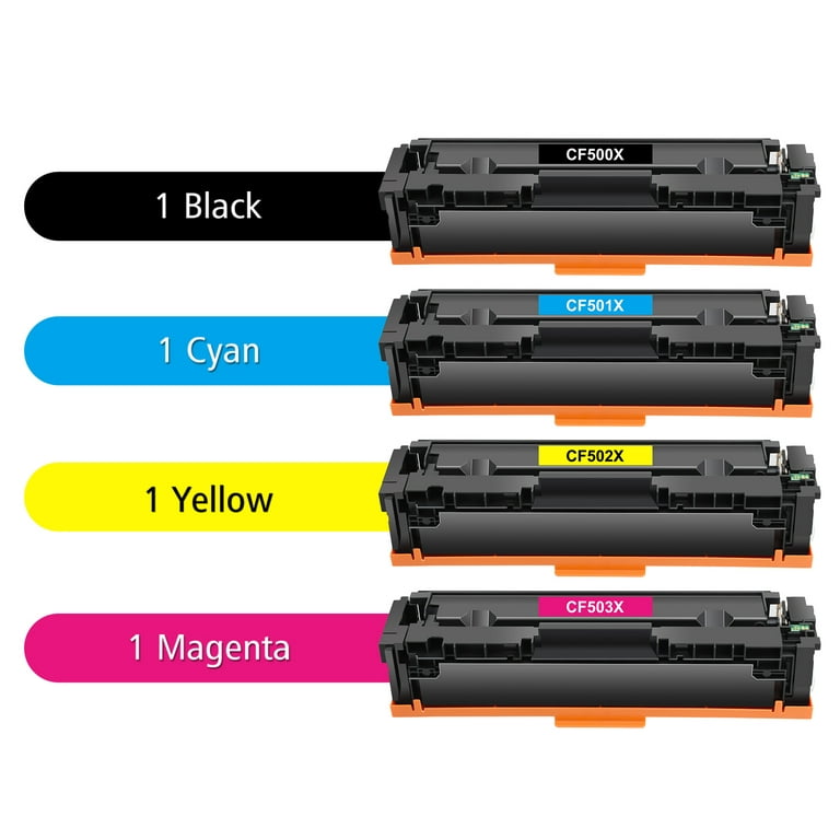 202X Toner Cartidge 4-Pack Replacement for HP 202X 202A CF500X CF501X CF502X CF503X HP Color LaserJet Pro MFP M281fdw M254dw M281cdw M281fdn M281 M254 202X Toner Cartidge 4-Pack Replacement for HP 202X 202A CF500X CF501X CF502X CF503X HP Color LaserJet Pro MFP M281fdw M254dw M281cdw M281fdn M281 M254
