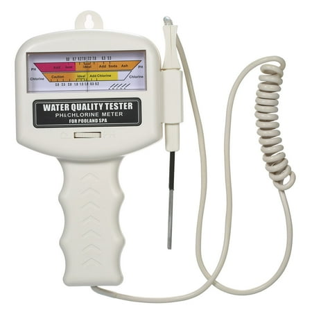 Residual Chlorine Meter (PH Meter Water Quality Tester pH/CL Meter CL2 Chlorine Tester Water Detector for Swimming Pool Spa)