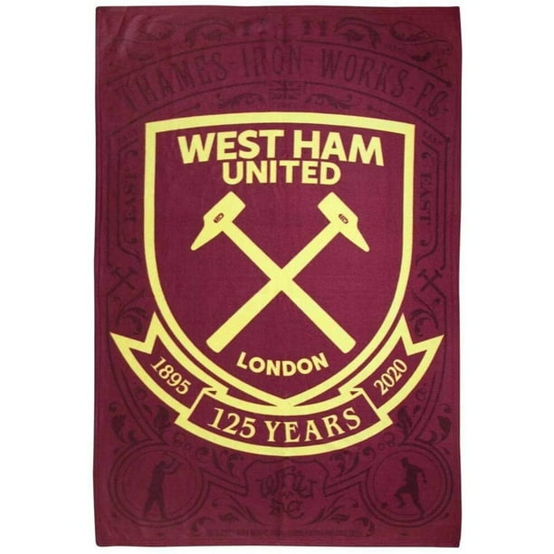 West Ham United FC 125 Years Fleece Blanket Walmart