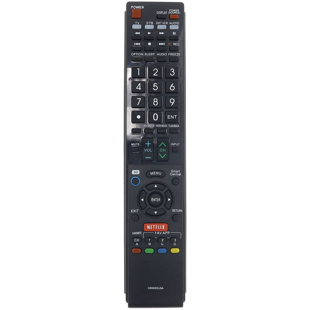 Sharp Aquos GB005WJSA Replacement TV Remote for LC60LE655U LC60LE657U