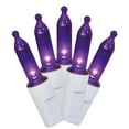 thumbnail image 2 of (3 pack) 50-Count Purple LED Mini Christmas Lights with White Wire, 11', Holiday Time, 2 of 7