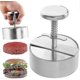 thumbnail image 1 of Prensa para hamburguesas de acero inoxidable, molde para hamburguesas, ideal para barbacoas y cocinas., 1 of 4