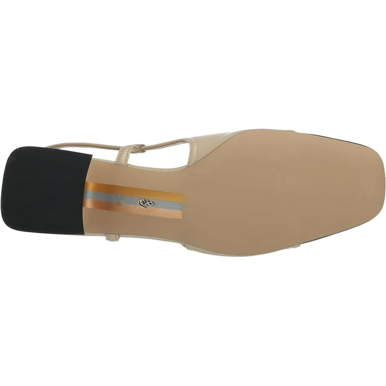 Sam Edelman Women's Tarra Pump Summer Sand/Black Leather 8.5M