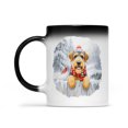 thumbnail image 2 of Playful Airedale Terrier Welcomes Winter Snowy Day with Cardinal Bird Heat Color Changing Mug Dale Waterside Dog Lover Magic Coffee Mug - 2017, 2 of 4