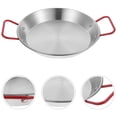 thumbnail image 2 of Stainless Steel Frying Pan Practical Fried Chicken Spaghetti Pan Kitchen Gadget for Home Restaurant (20cm), 2 of 8