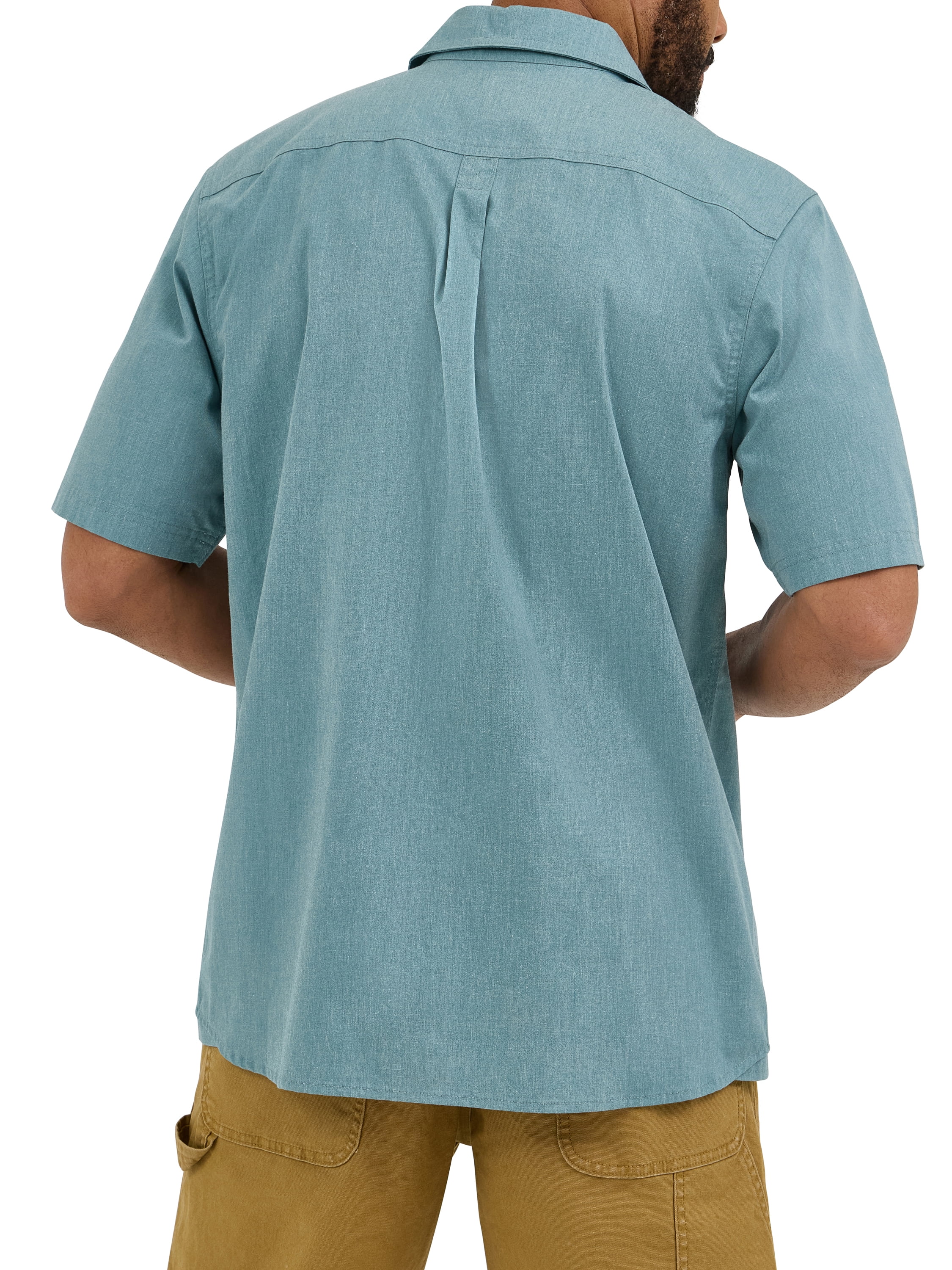 Wrangler® Men's Relaxed Stretch Short Sleeve Shirt, Sizes S-5XL
