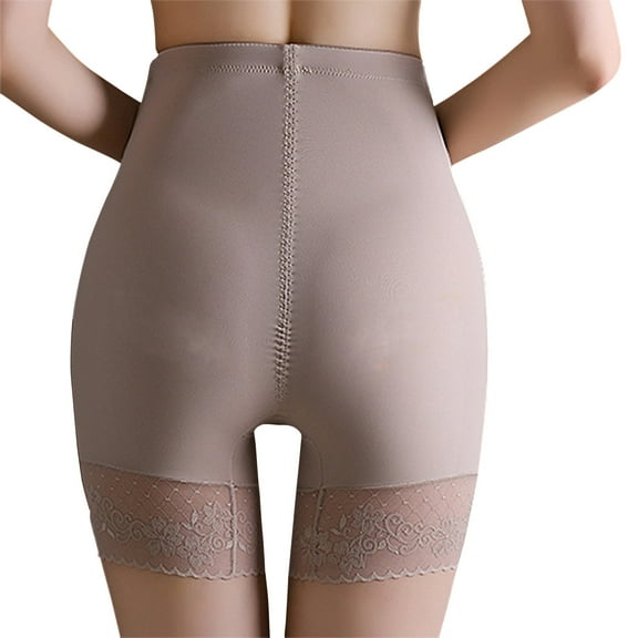 XUNKUSGA Tummy Control Underwear for Women High Waisted shapewear for women Lightweight Slimming Ladies Underwear Panties With Lace Trim Anti-Chafing Boyshort Safety Underwear