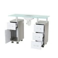 thumbnail image 2 of Manicure Table GLASGLOW Light Wood Salon Nail Table Salon Furniture & Equipment, 2 of 5