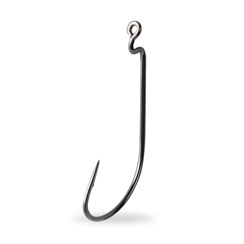 Mustad Mega Bite Soft Plastics Hook Black Nickel (25 Pk)