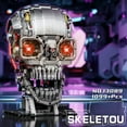 thumbnail image 6 of Mechanical Skeleton Head Building Blocks Set, Scary Zombie Themed Skull Action Figure Toy Kit, Horror Scene Decoration Kit,Halloween, Christmas Or Birthday Gifts for Friends, 1099 Pcs, 6 of 9