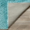 thumbnail image 5 of SAFAVIEH Reno Deacon Solid Polyester Shag Area Rug, Turquoise, 8' x 10', 5 of 8