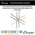 thumbnail image 5 of Champion Sports Nylon Lanyards with J-Hook Clip, Green, 22 Inch, 5 of 6