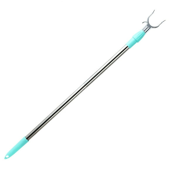 Tringle de Garde-Robe Rétractable - Tringle de Garde-Robe Extensible et Ajustable, Acier Inoxydable Robuste, Aucune Échelle Requise, Longueur de 22,8 à 30,7 Pouces pour Étagères, Crochet Utilitaire Suspendu Inclus