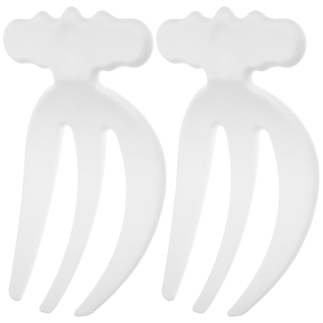 2 Pcs Pinces à Salade en Plastique Réutilisables Fourchettes à Salade Fourchettes à Légumes Fourchettes à Mélanger
