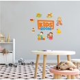 thumbnail image 2 of DAYCARE - Home Nursery Multicolored Educational & Toys Art Decoration Kids Room Lettering Art Design Removable Wall Decal Sticker - Adhesive Daycare Child Care Removable Wall Decoration 40" x 36", 2 of 3