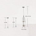 thumbnail image 2 of Minkissy 1 Set Electric Milk Frother Handheld Coffee Accessories Food Safe Stainless Steel For Families, 2 of 8